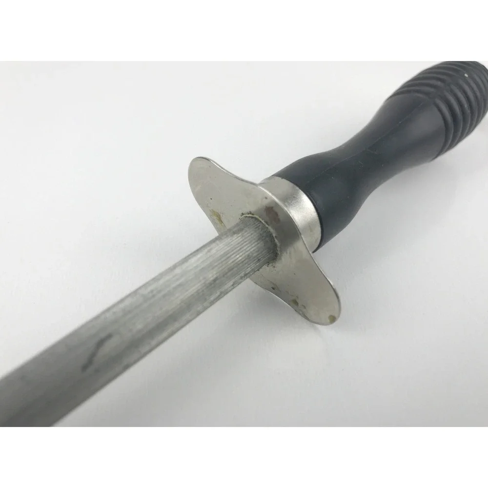 Unbranded Honing Sharpening Steel‎ Rod Knife Sharpener Black Handle Kitchen Tool